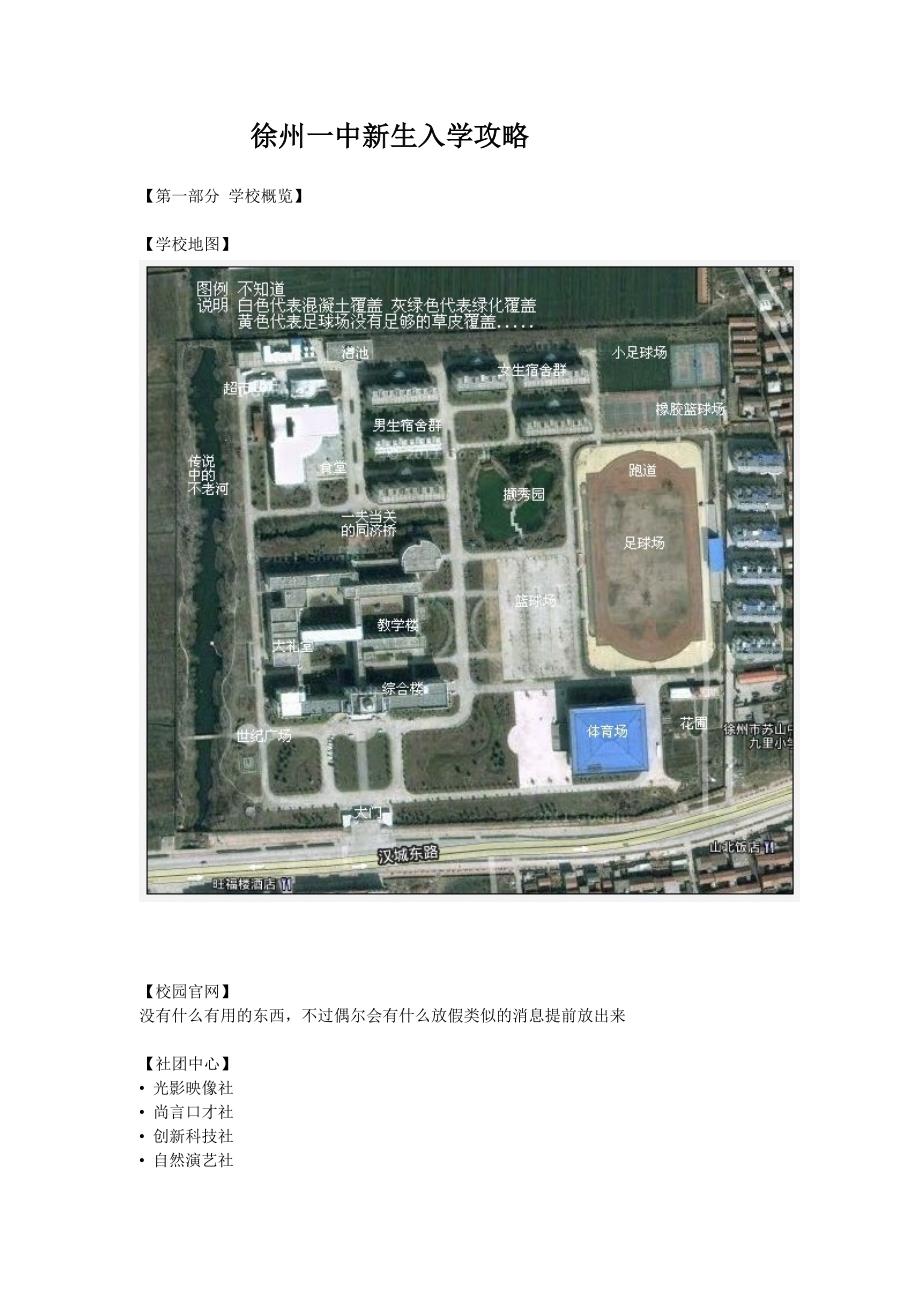 徐州一中新生入学攻略_第1页