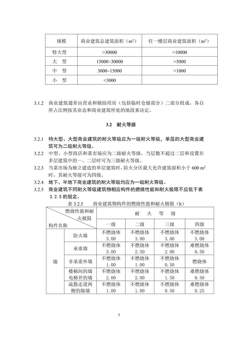 商业建筑设计防火规范(江苏省)_第5页