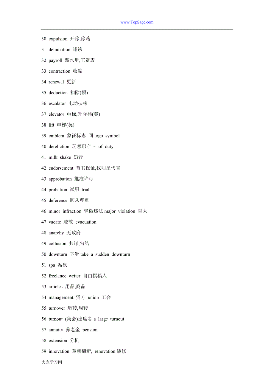 托业整理词汇300_第4页