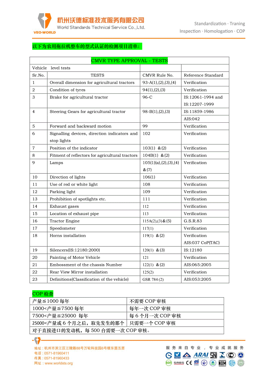 农用拖拉机、发动机、柴油、汽油发电机组印度arai认证_第3页