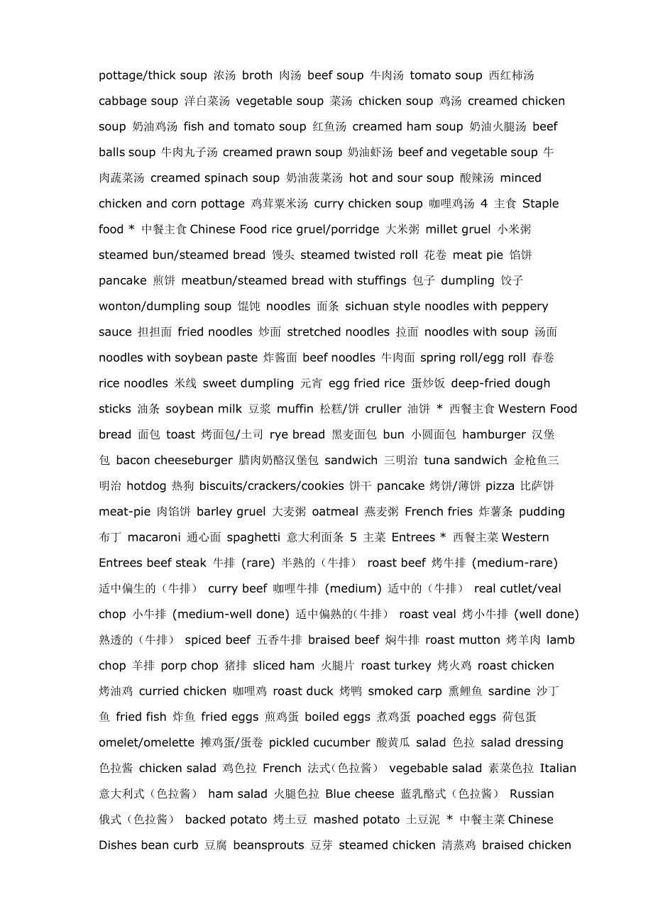 食品专业英语  鞋业专业英语_第4页