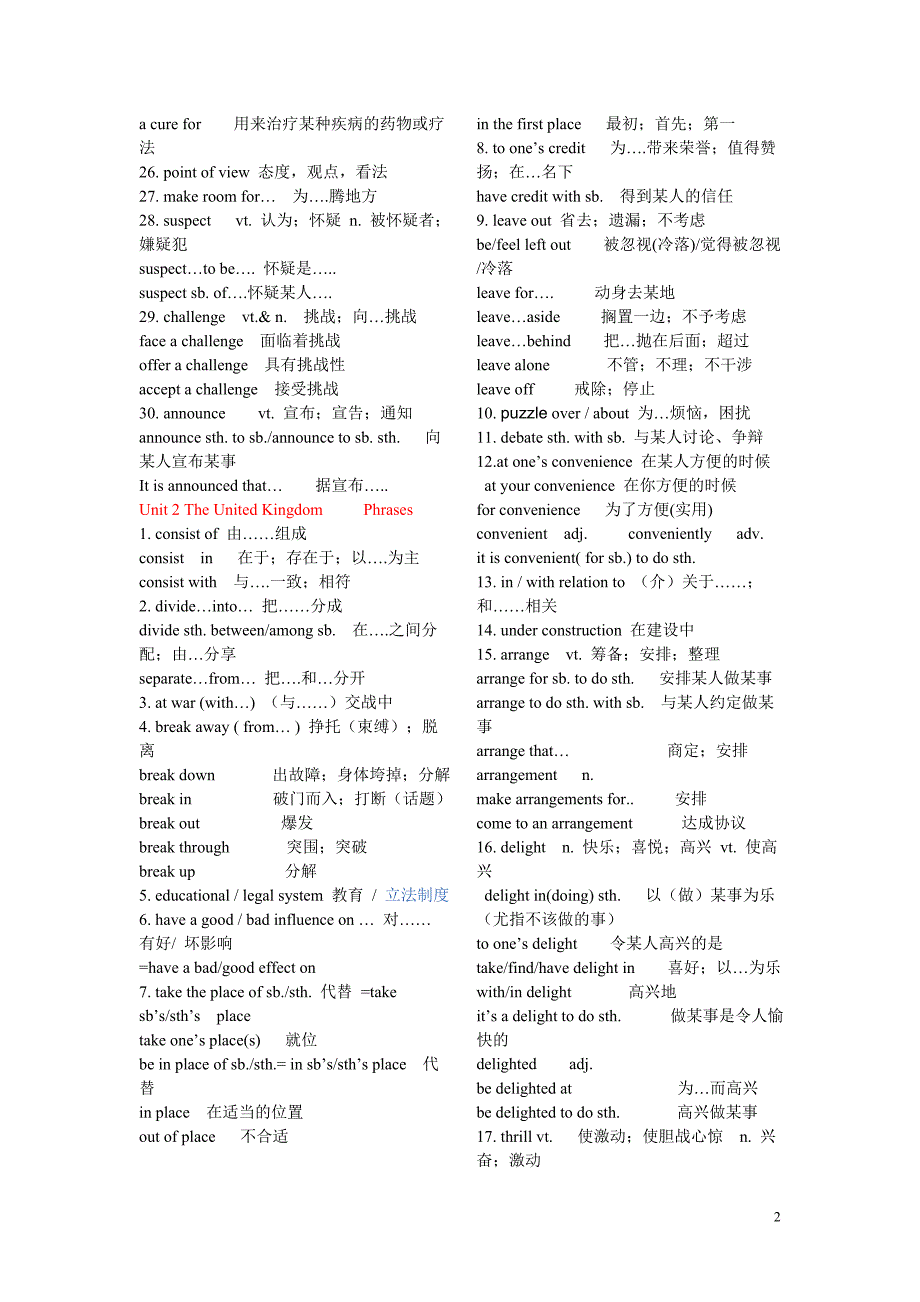 必修5和选修6短语汇总_第2页