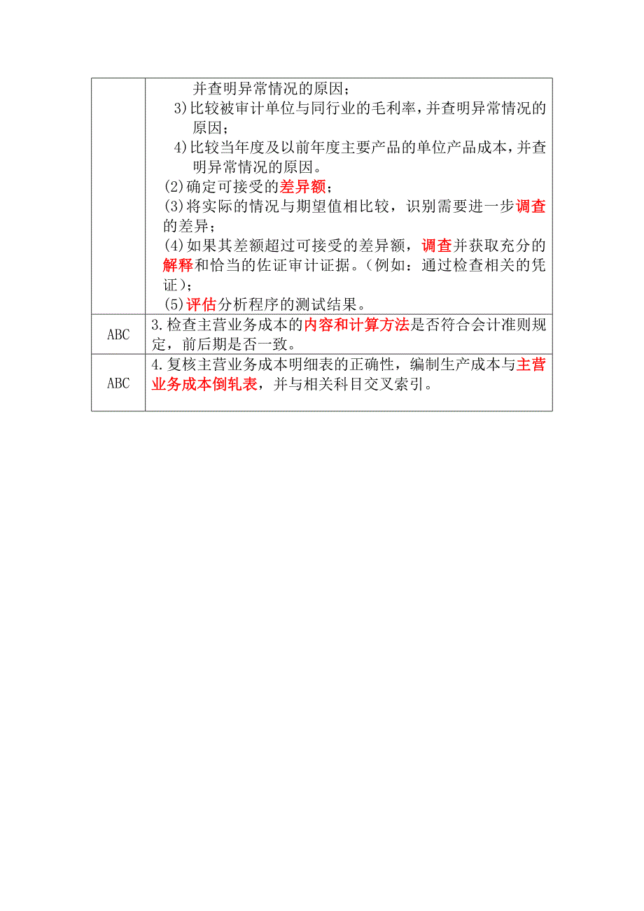 主营业成本实质性程序_财务管理_经管营销_专业资料_第2页