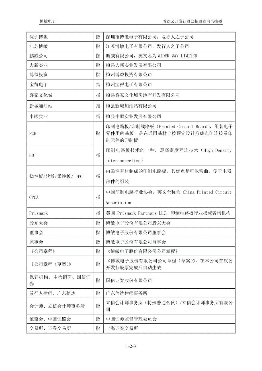 博敏电子股份有限公司首次公开发行股票招股意向书摘要_第3页