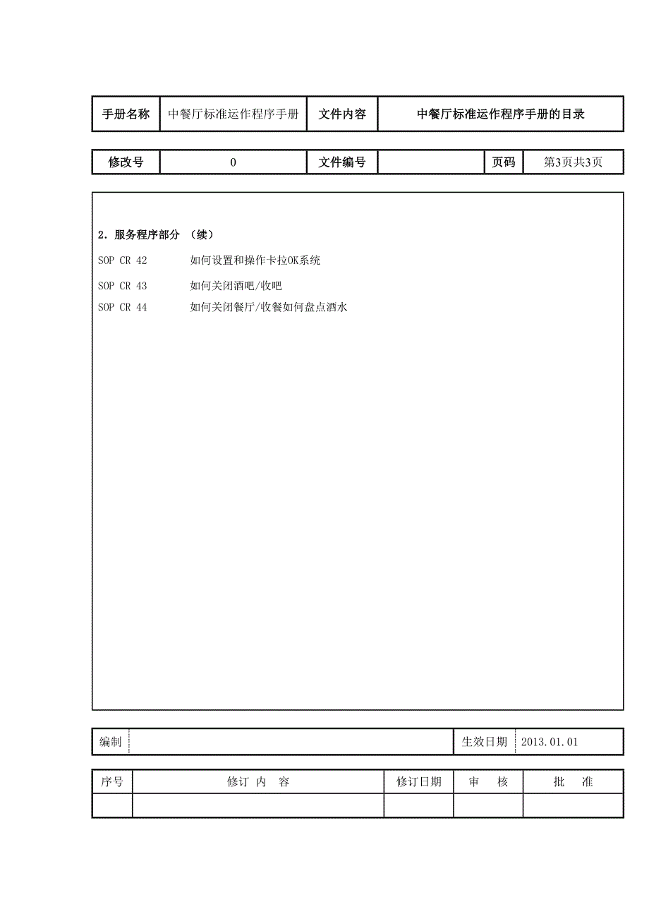 中餐厅标准运作程序手册_第4页