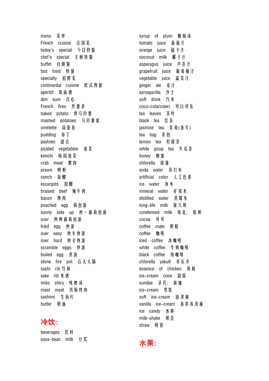 食品大全(水果,蔬菜,肉类等)(中英文)[1]1_第4页