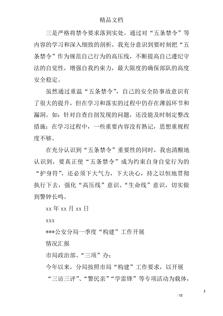 公安机关自查报告精选 _第2页