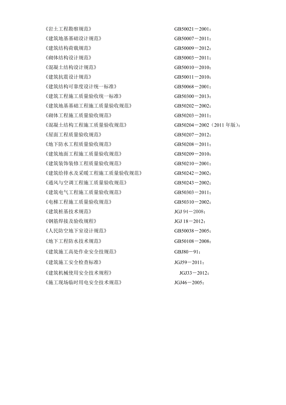 最新施工质量验收规范及编号汇总(国标)_第2页