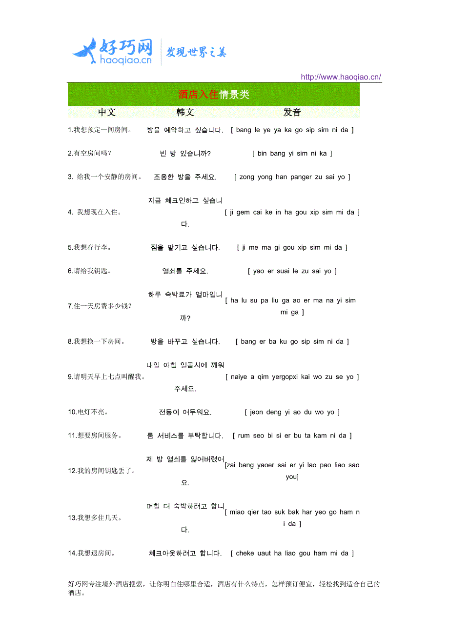 韩国旅游常用的韩语汇总(中式发音)_第2页