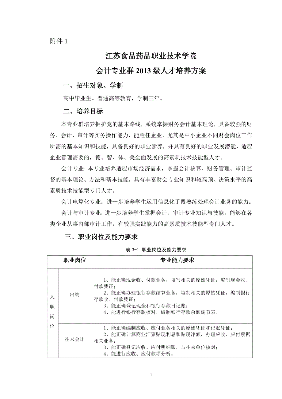 会计专业群人才培养方案_第2页