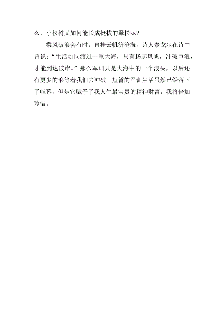 小学生军训体会500字_第3页