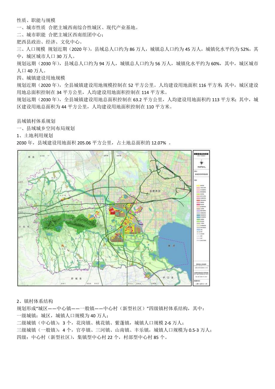 肥西县城总体规划(2014-2030)_第2页