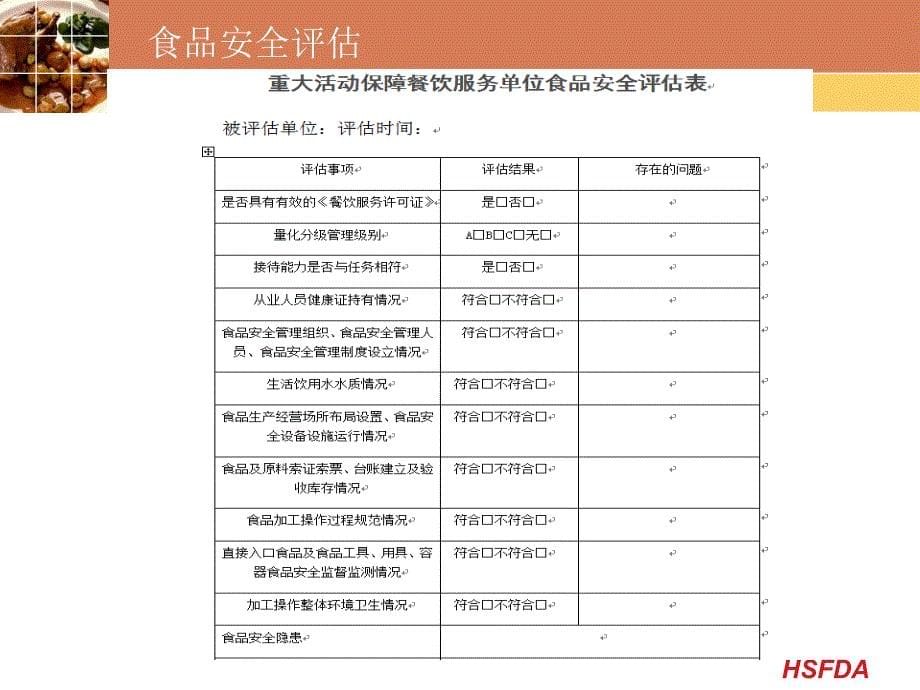 重大活动餐饮服务食品安全保障注意事项_第5页