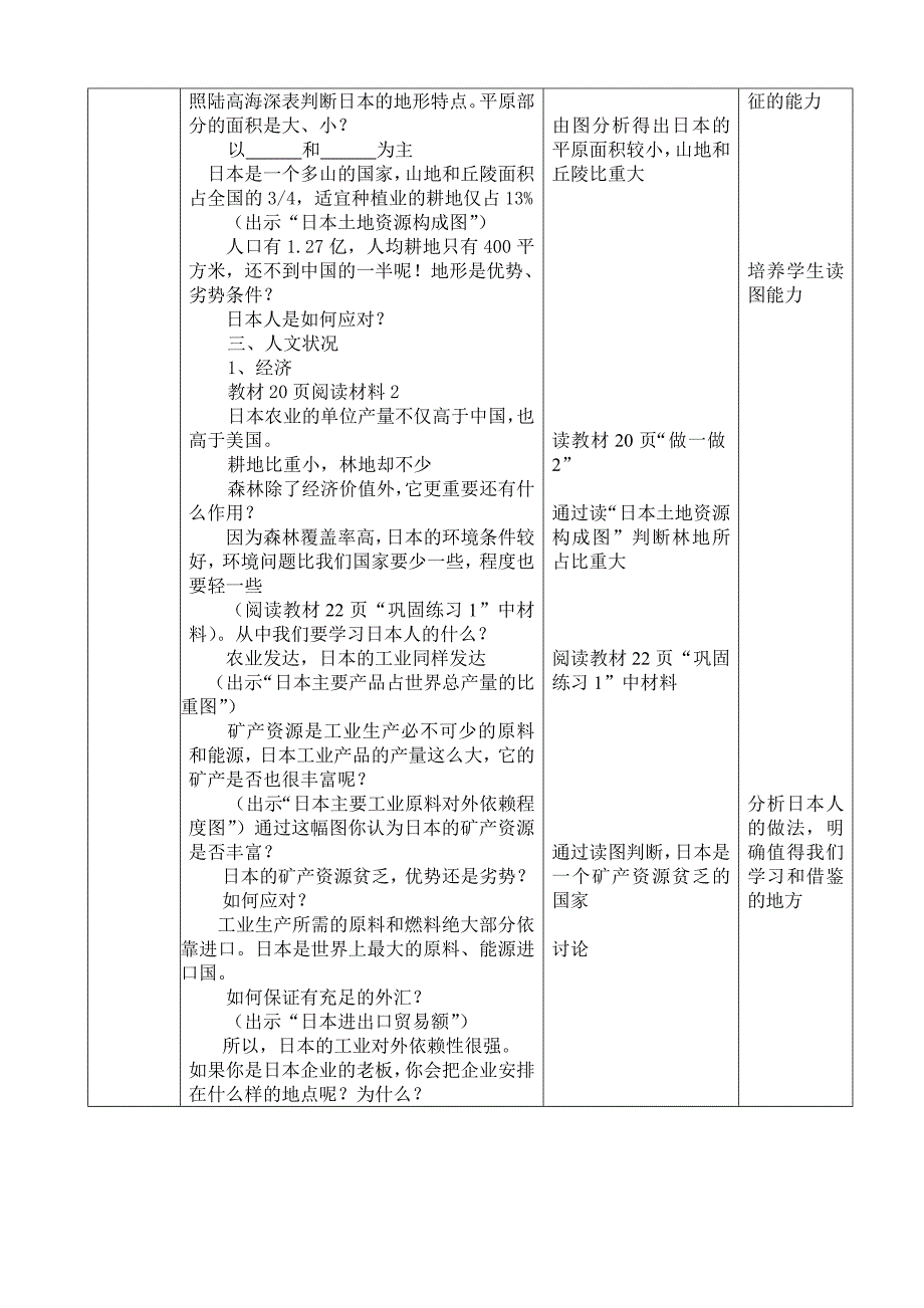 地理教学设计日本_第2页