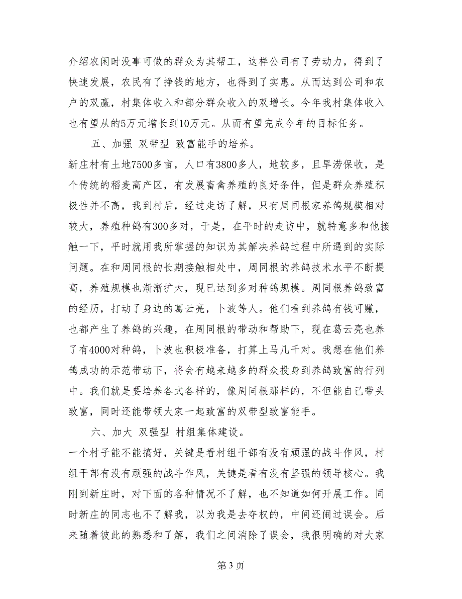 村党总支部书记述职报告 (2)_第3页