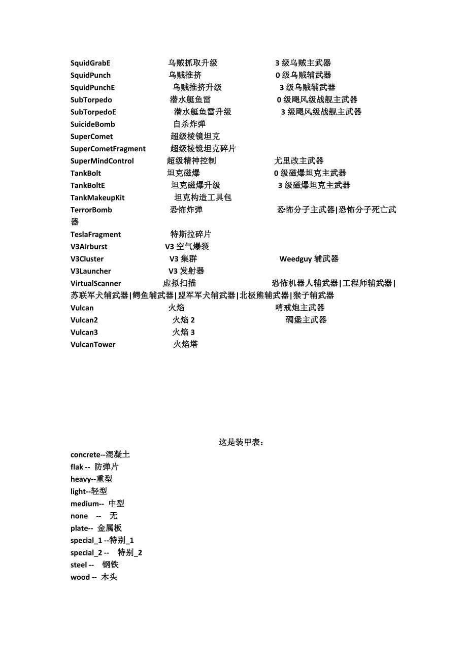 红警2武器代码及修改_第5页