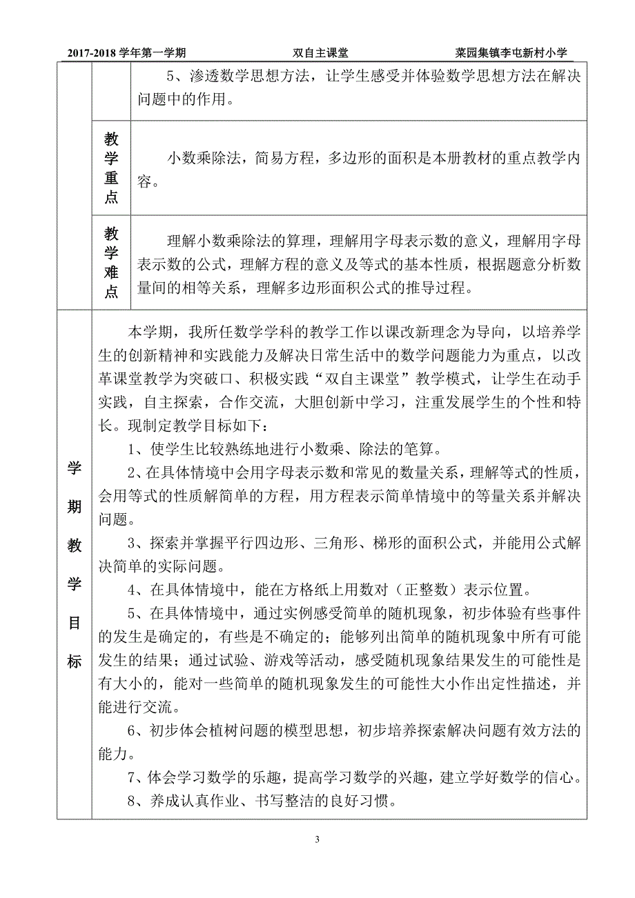 5上.数学教学工作计划_第3页