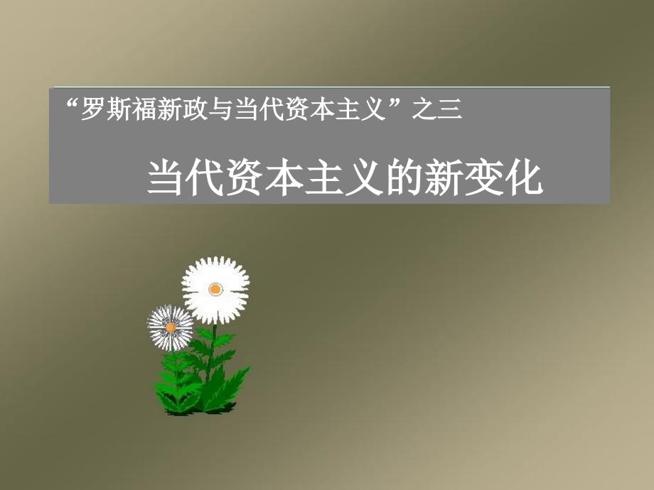 历史：6.3《当代资本主义的新变化》课件1(人民版必修二)_第1页