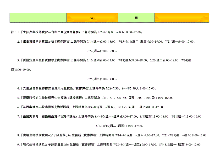 长庚大学生物医学研究所103年暑期课程一览表（含论文壁报_第2页