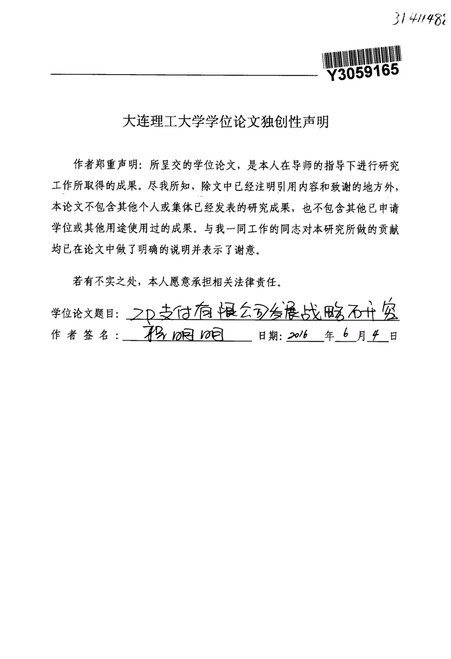 ZD支付有限公司发展战略研究_第2页