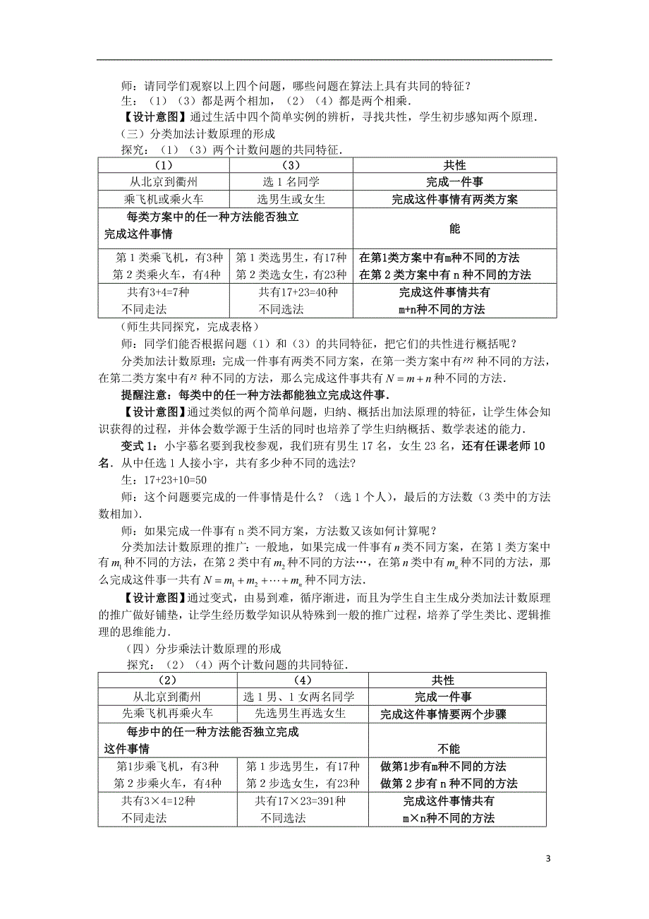 山西省忻州市高考数学 专题 计数原理2复习教学案（无答案）_第3页