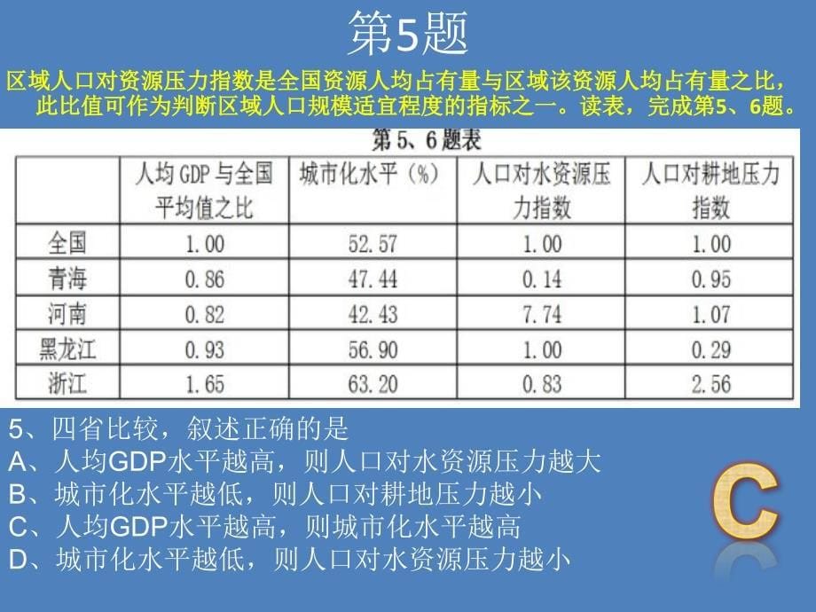 浙江卷试题解析与点评(共36张ppt)_第5页