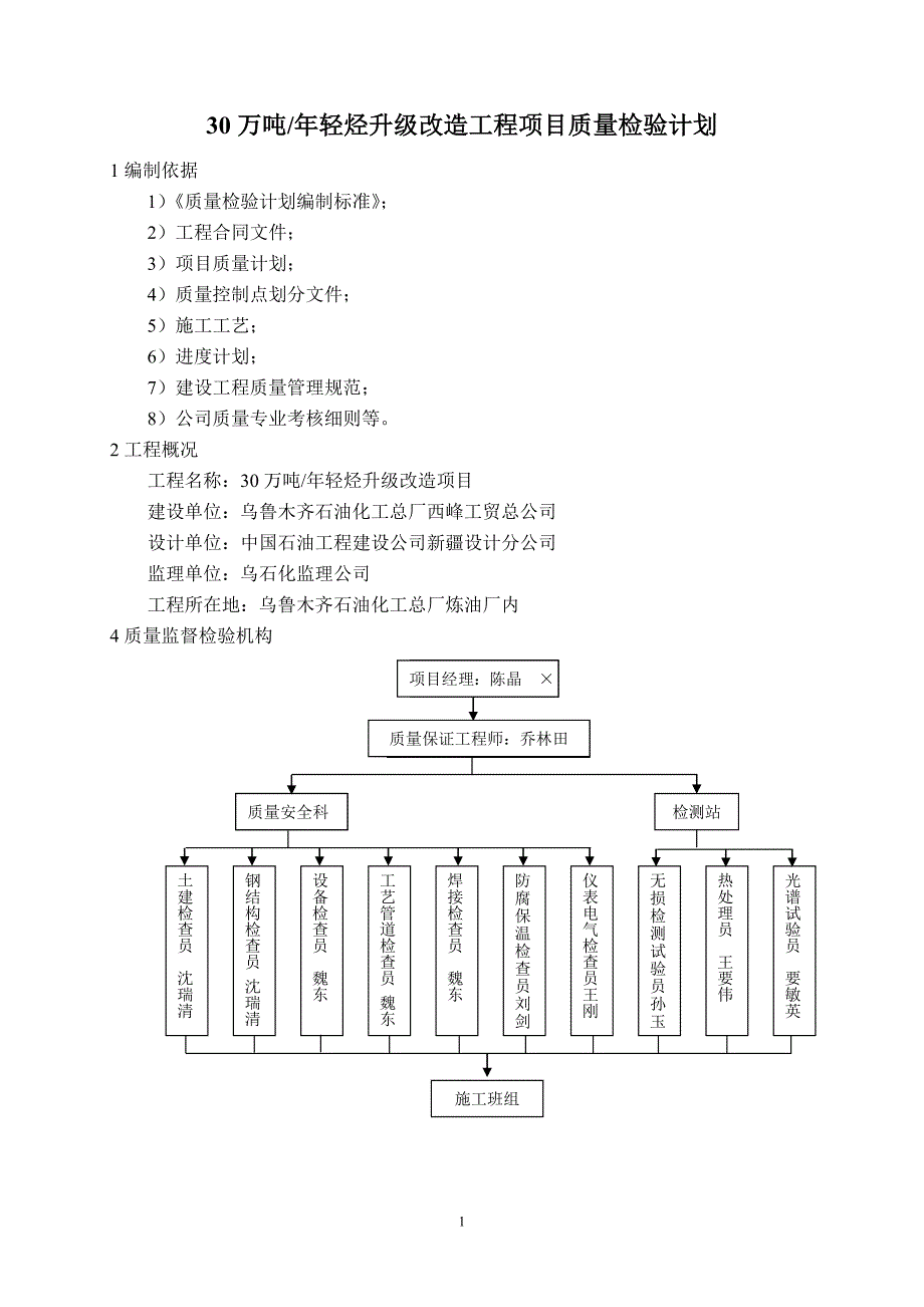 abc三级质量检验计划_第1页