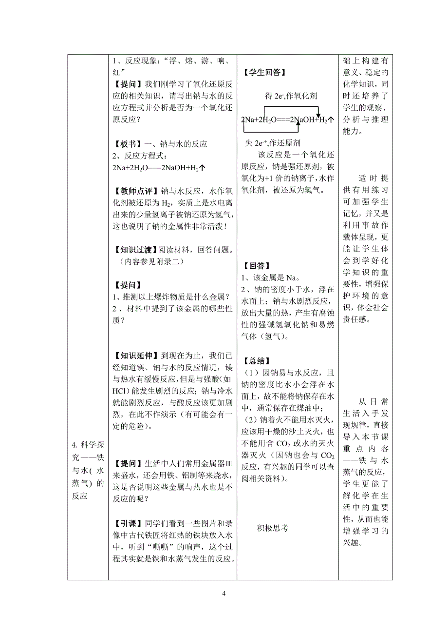 金属与酸和水的反应_第4页