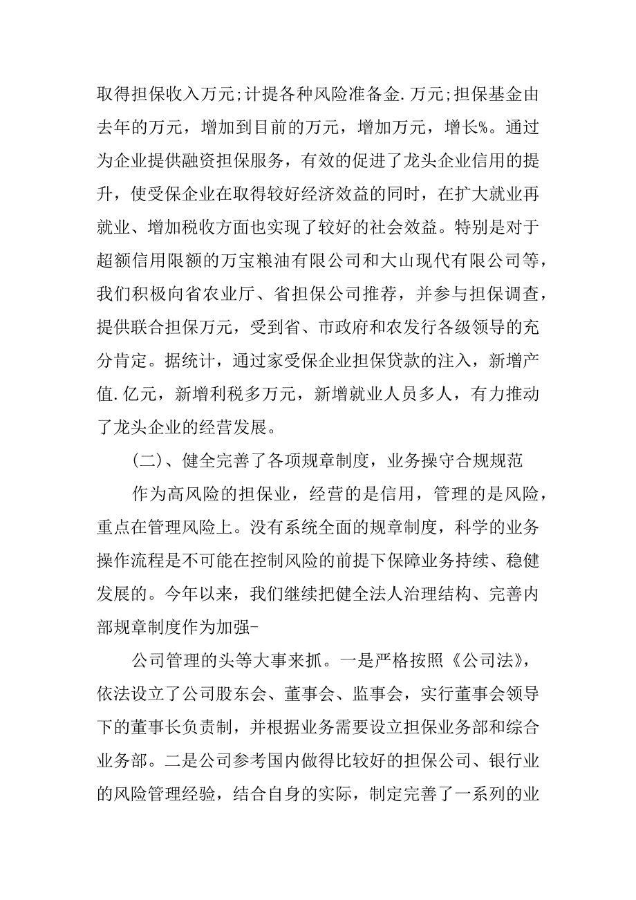 担保公司年终总结_第2页