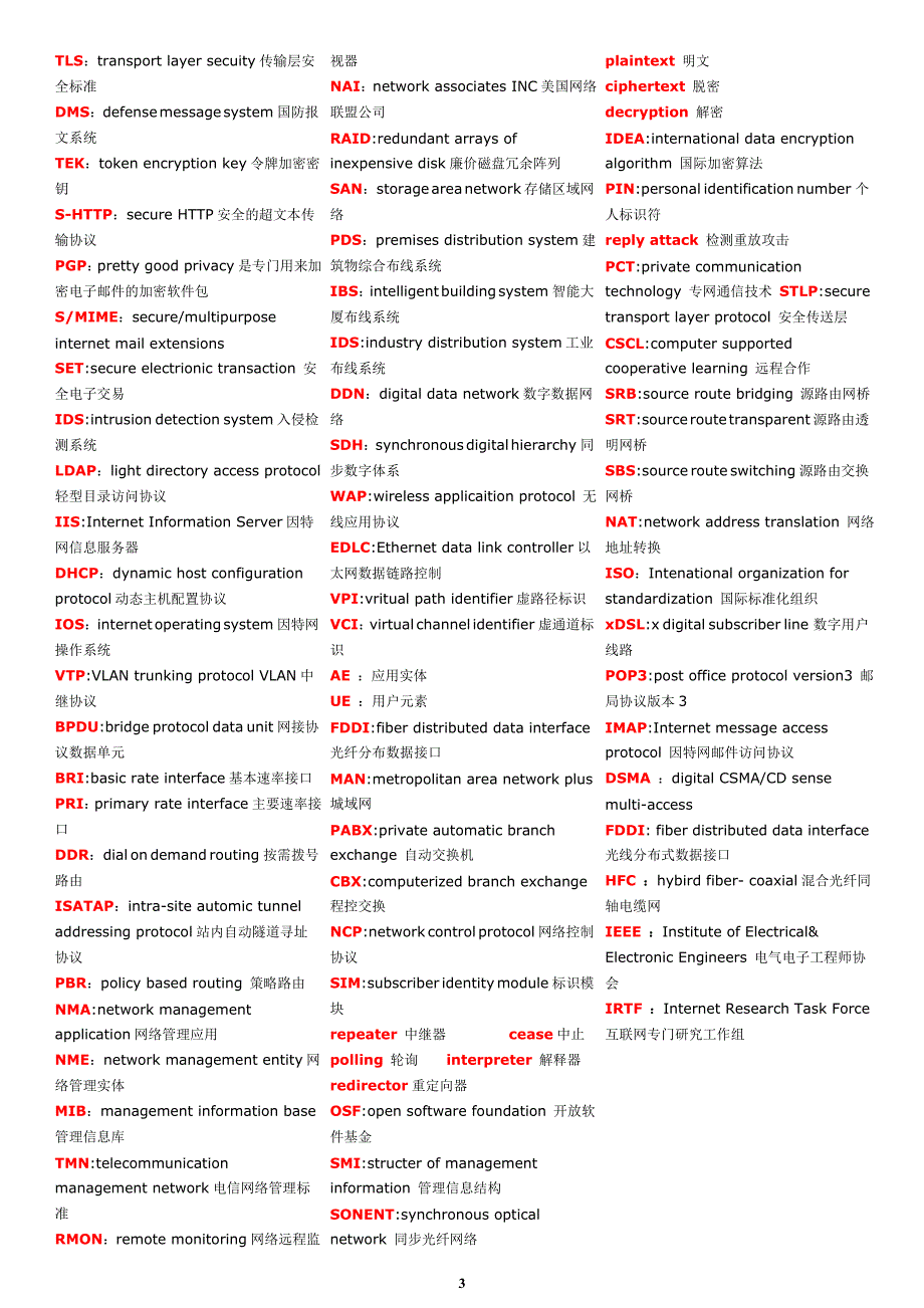 网络工程师常用英文简写_第3页