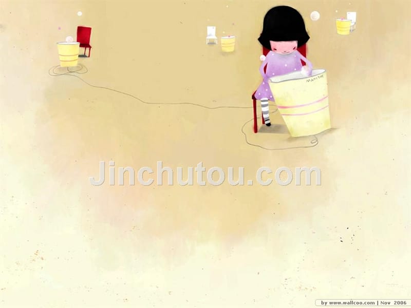 模版：韩国卡通插画_第1页