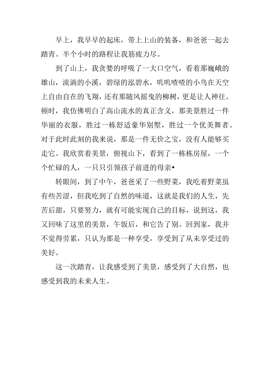 关于清明节踏青的400字作文大全_第3页