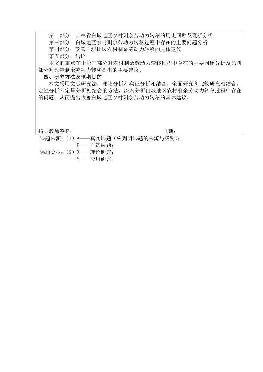 农村剩余劳动力转移开题报告_第3页