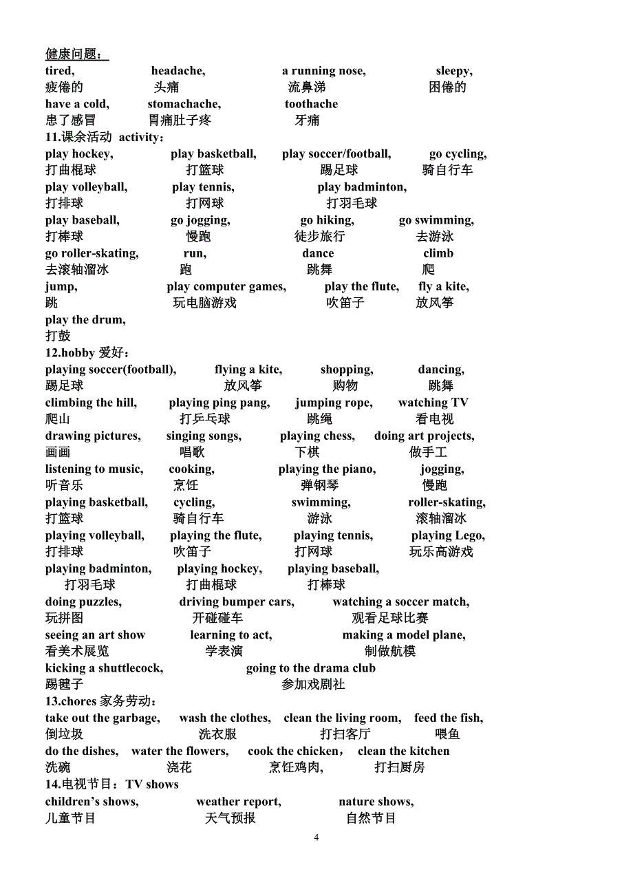 英语单词分类总结_第4页