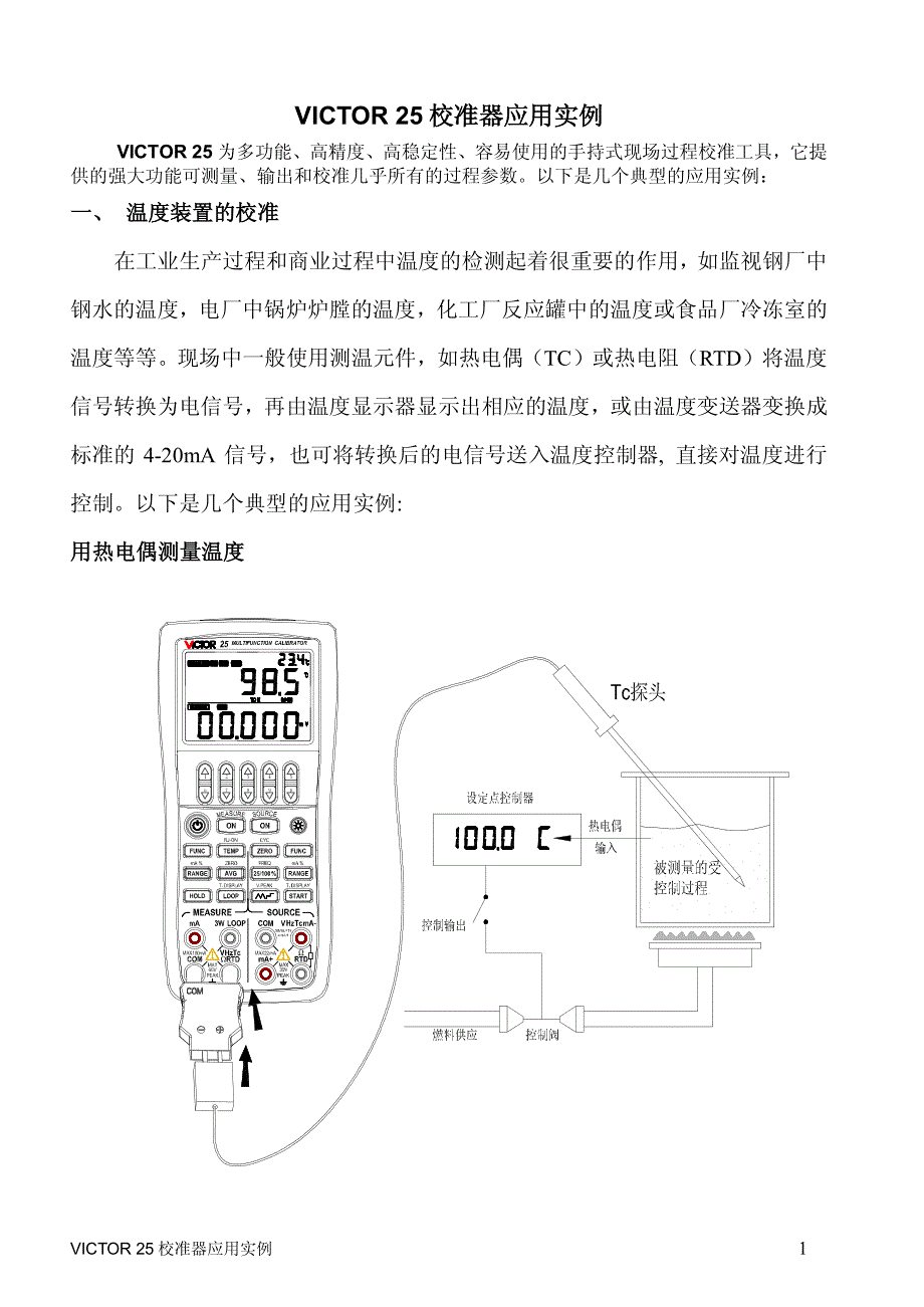 胜利VC25多功能校验器应用实例_第1页