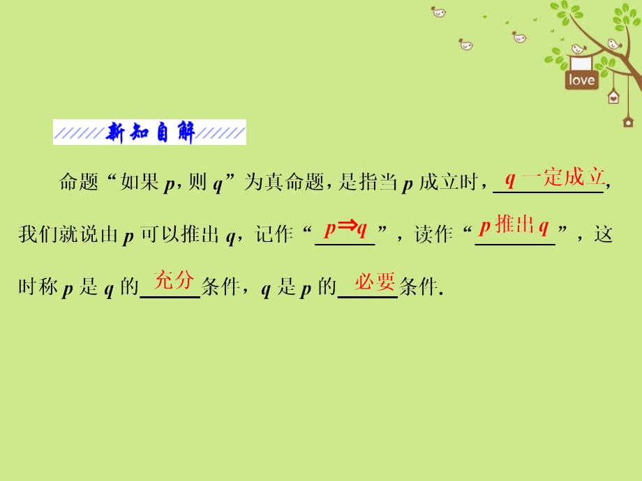 2017-2018学年高中数学 第一章 常用逻辑用语 1.3 充分条件、必要条件与命题的四种形式 1.3.1 推出与充分条件、必要条件课件 新人教b版选修1-1_第4页