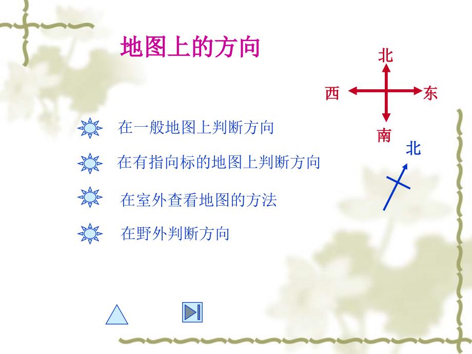 在有指向标的地图上判断方向_第3页