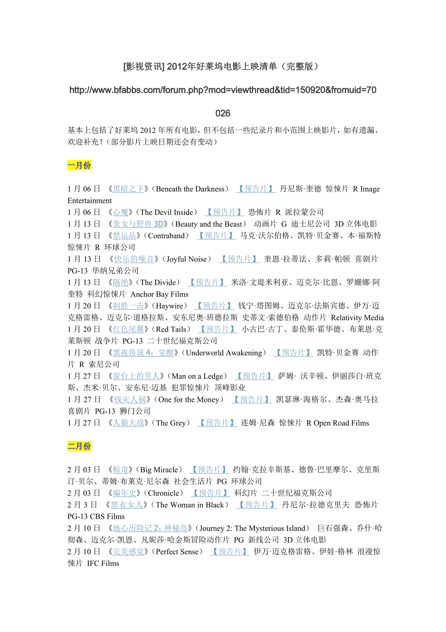 2012年好莱坞电影上映清单_第1页
