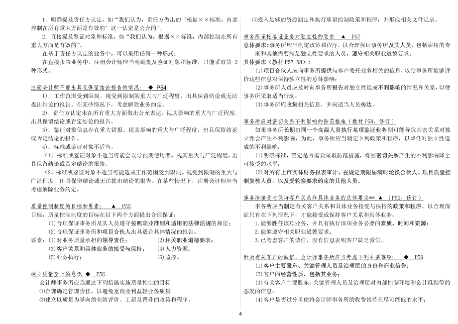 注会考试审计-背诵资料_第4页