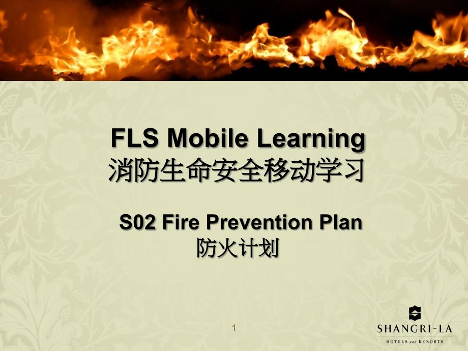S02 Fire Prevetion防火计划_第1页