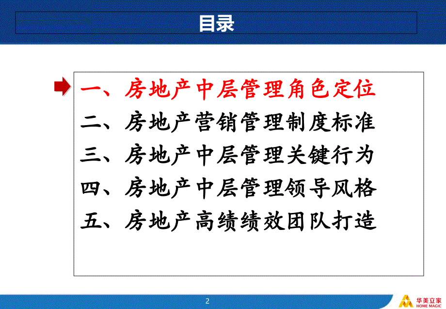 房产中高层管理提升修炼课程_第2页