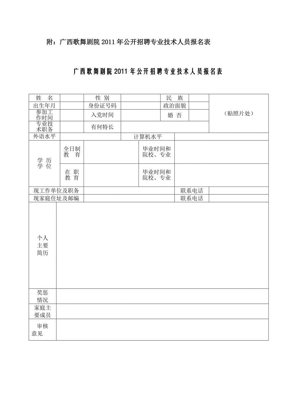 广西壮族自治区歌舞剧院 - 广西人事考试网_第5页