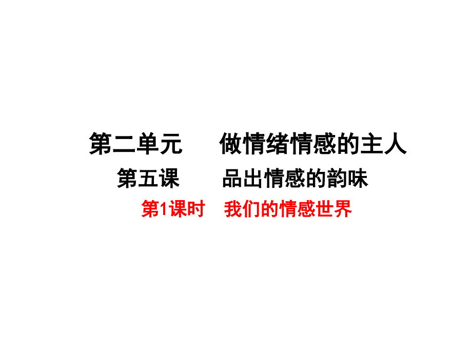 人教版《道德与法治》七年级下册5.1《我们的情感世界》课件（共20张）_第2页