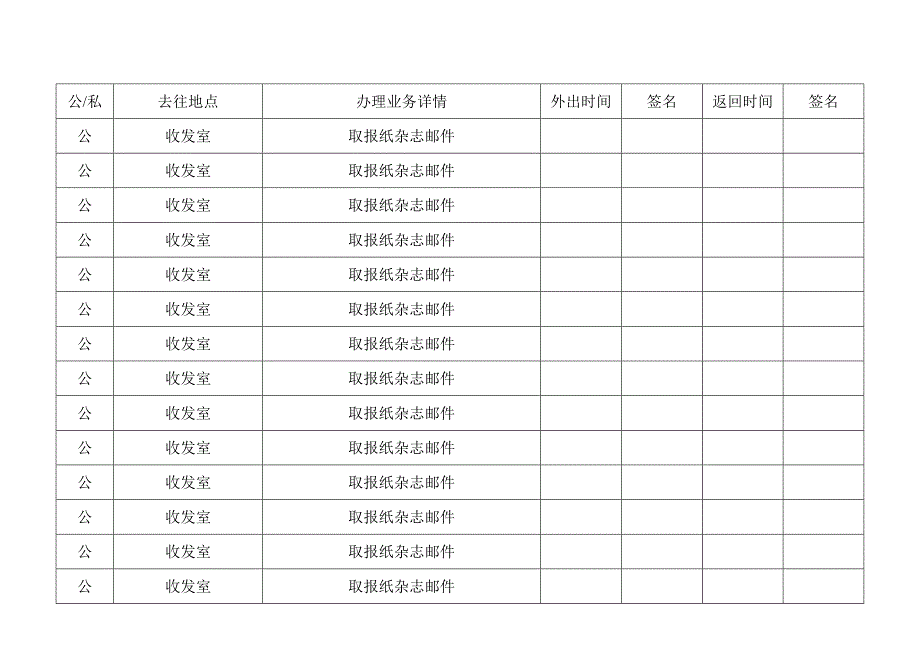 员工出入登记表_第3页