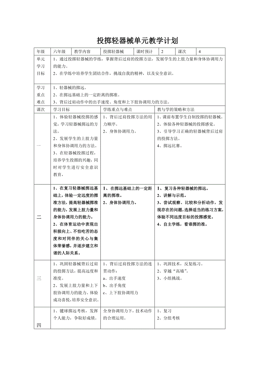 上海市尚文中学体育课教案_第4页