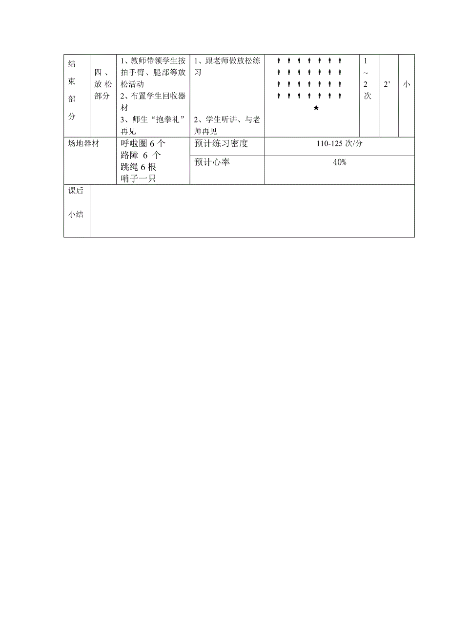 水平四健身长拳课时计划_第3页