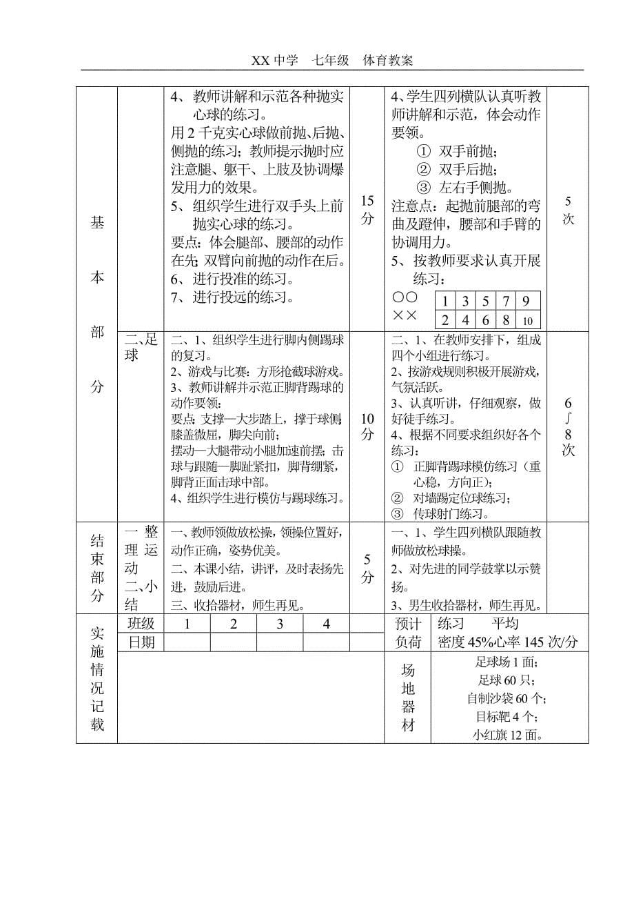 初中体育课教案全集[1]_第5页