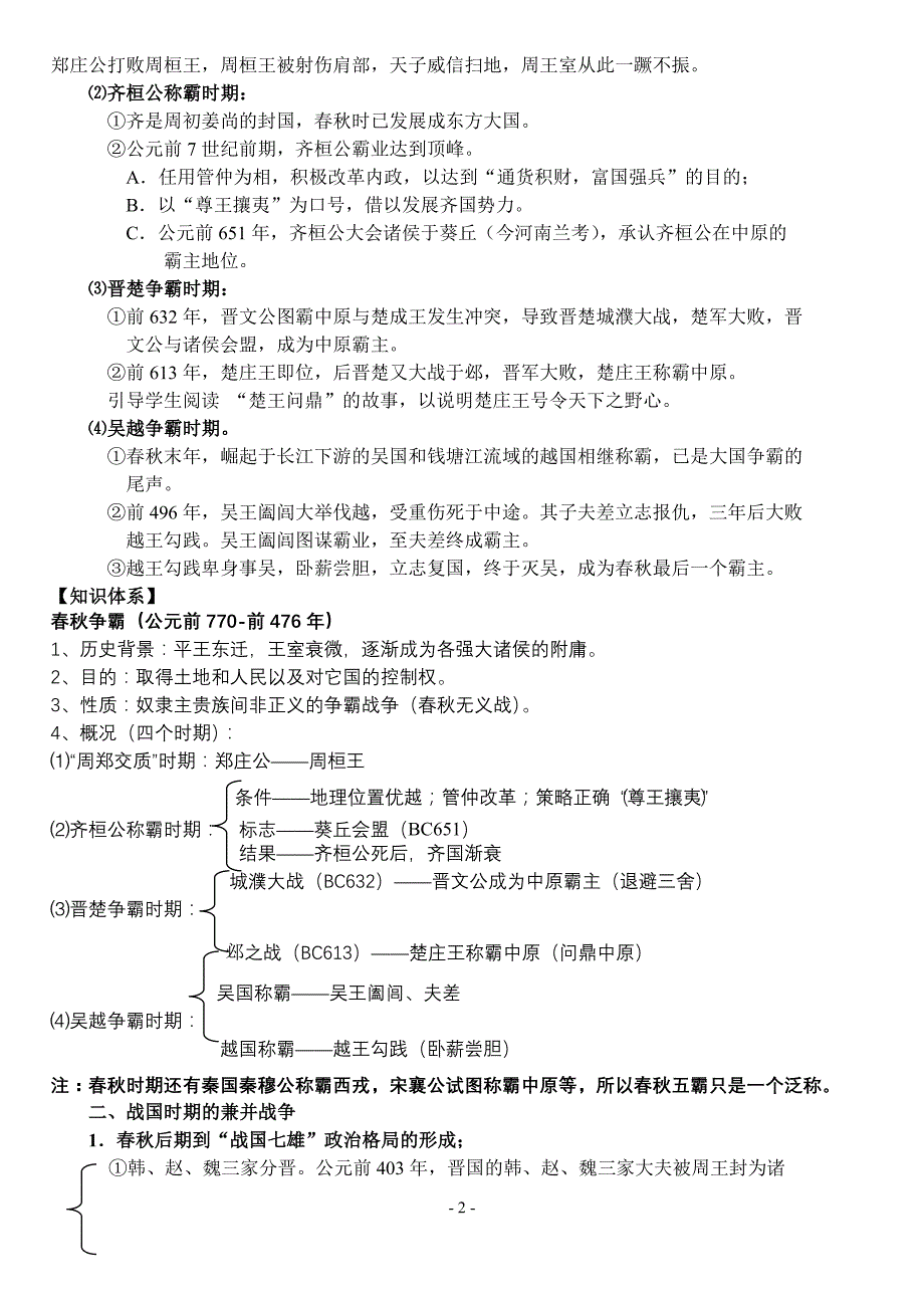 春秋战国纷争和民族融合_第2页