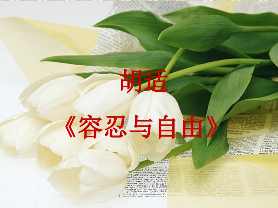 容忍与自由 课件_第1页