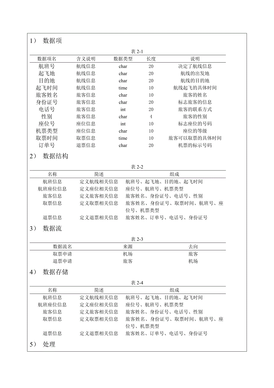 航空公司订票数据库课程设计_第4页